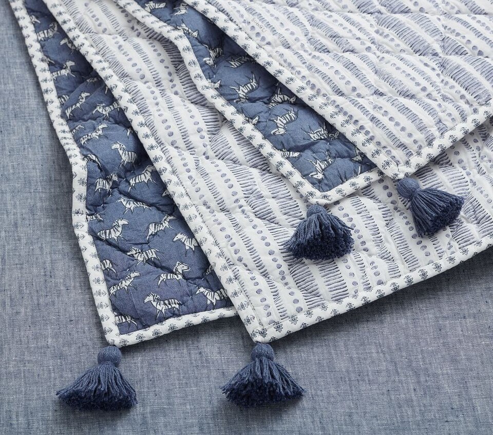 Colton Reversible Baby Comforter Pottery Barn Kids Australia